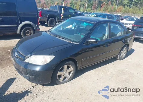 2004 Honda Civic Ex from USA, damaged, VIN 2HGES26744H537604